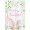 Northlight; Happy Easter Bunny Ears Outdoor House Flag 28" x 40"; Category:Outdoor Easter Decorations; Image:3